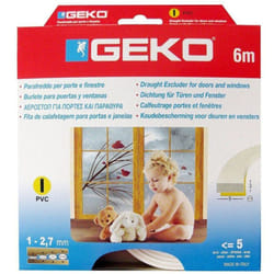 Geko Joint Mouss Pvc Profil I Blanc 9mmx3x6m 1200/7