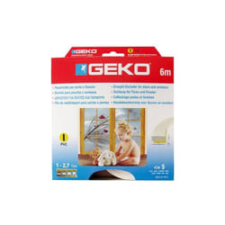 Geko - 940009 i-profil calfeutrage portes et fenêtres autoadhésif peut être découpé à la taille souhaitée marron 6 x 9 x 3 mm