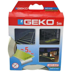 GEKO Rubans Adhésif antidérapant phosphorescent - 25 mm x 5 m