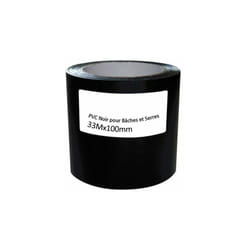 Geko - Adhésif de réparation baches et serres - 100 x 33 mm - noir