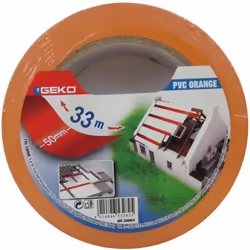 Adhésif PVC - 75 mm x 33 m - orange