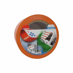Adhésif PVC - 75 mm x 33 m - orange de la marque GEKO. Cet adhésif multi-usages se découpe très facilement à la main. CARACTE ...