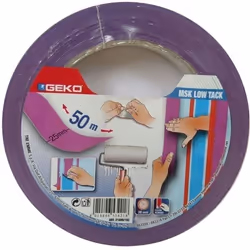 Ruban de masquage GEKO Surfaces délicates 25mm - 50m - Lilas