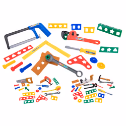 W'Toy 8014966362579, Construction, Set Atrezzi, 3 an(s), Multicolore, Plastique