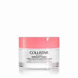 Collistar Idroattiva+ - Crema Viso Idratazione Profonda, Crème de jour, Femmes, Tous types de peau, Visage, Hydratant, 30 ml