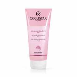 Collistar Gel Scrub Delicato Viso, Gommage nettoyant, Femmes, Peau sensible, Exfoliation, Tube, Alcool, Silicone