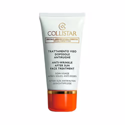 Collistar After-Sun Anti-Wrinkle Face Treatment, Visage, 50 ml, Crème, Anti-âge, Protection, Réparer, Apaisant, Unisexe, Tube