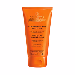 Collistar Protective Tanning Cream SPF15, Crème d’écran solaire, Visage et corps, Tube, Hydratant, Nourrissant, Protection, 1 ...