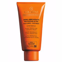 Collistar Ultra Protection Tanning Cream SPF30, Crème d’écran solaire, Visage et corps, Tube, Anti-âge, Anti-taches, Hydratan ...