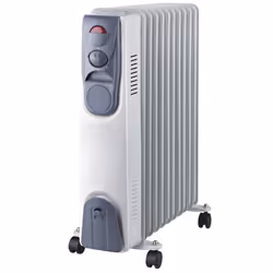 Fraschetti 035134, Chauffage électrique à bain d’huile, Huile, Intérieure, Sol, Gris, Blanc, Métal