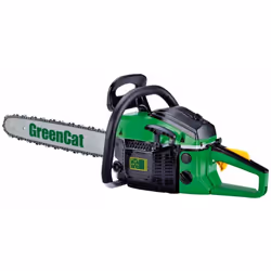 tronçonneuse motrice à 2 temps 45 cm Cat vert 2 fois 45 cc moteur - KW 1.7 - HP 1.20 Vitesse vide 8000 tr / min walbro Carbur ...