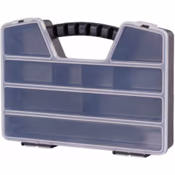 fonctionnalités Câble avec couvercle transparent Clôture de tir Disponible 9 Diviseurs - 18x13x4 cm. 12 diviseurs - 24x15x4 c ...