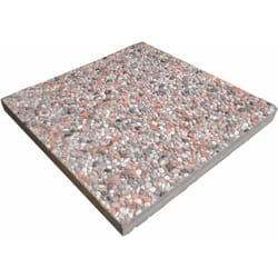 Fraschetti - Base de dalle carrée en marbre et gravier pour parapluies avec une base croisée 14 kg Bianco Carrara/Rosso Verona (40x40) - 14 kg Bianco