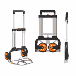 Chariot diable pliable 125kg Aluminium Professionnel KOMPACT BRIXO