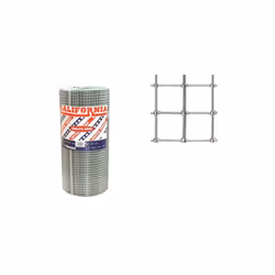 Treillis électrosoudé californien Treillis électrosoudé à maille carrée, galvanisé après fabrication Fil 0,95 : 12x12 mm. Fil ...