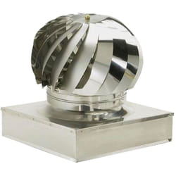 Fumaiolo Comignolo Squotage pivotant et acier inoxydable rectangulaire avec une base basse Base quadrata 22x22 cm