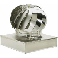 Fumaiolo Comignolo Squotage pivotant et acier inoxydable rectangulaire avec une base basse Base quadrata 42x42 cm
