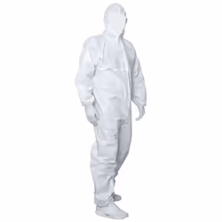 Combinaison avec capuche, fermeture à glissière, élastique à la capuche, aux poignets et aux chevilles, non stérile. Protecti ...