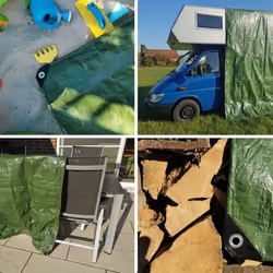 Robust et lumière dans la feuille de PE (polyéthylène) avec réseau renforcé pour plusieurs solutions de couverture! Tarpaulin ...