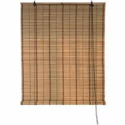 folk bambou Bamboo et rouleau à roulettes en bambou et mi-ollino avec barre en bois massif joints de polyester et cordon Poul ...