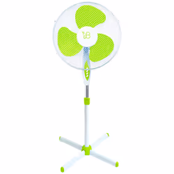 Fraschetti 496046, Ventilateur à lame domestique, Vert, Blanc, Sol, 60 cm, Boutons, 45 W