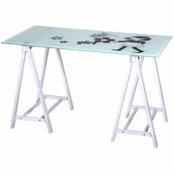 Structure en acier, haut en verre 8 mm. Dimensions l120xp60xh72 cm., 0