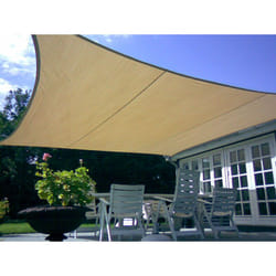 Shadow Sail 300x400 cm dans la collection de luxe de jardin en polyéthylène haute densité praiano Beige - Beige