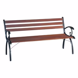 banc de plein air linda Structure grecque peinte avec des poudres époxy Slating en bois naturel traité dimensions: longueur 1 ...