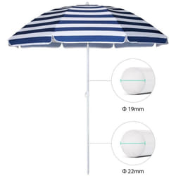 Parapluie de plage 180 cm Blue / Stanmed White Sun Stripes TNT TNT MARE SUMMER Articles