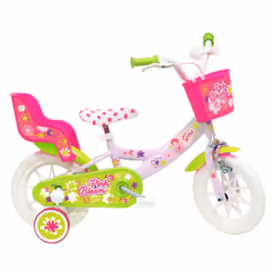 Dino Bikes Pink Bloom, Vélo de ville, Enfants, Femelle, Droit, Vert, Rose, Blanc, 30,5 cm (12")