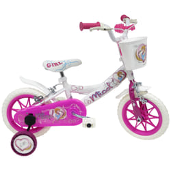 Denver Bike Micol, 12" vélo et accessoire 12" Acier Rose, Blanc