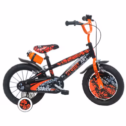 Dino Bikes Street Art, Vélo de ville, Enfants, Mâle, Droit, Noir, Orange, Rouge, 35,6 cm (14")