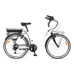 i-Bike City Easy Flow Blanc Acier 66 cm (26") 24 kg Lithium