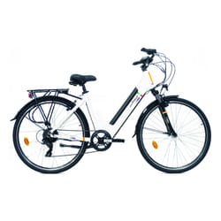 i-Bike City Easy Vivaldi Noir, Blanc Aluminium 71,1 cm (28") 25 kg Lithium-Ion (Li-Ion)