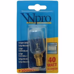Wpro LFO005, 40 W, E14, 1000 h, Transparent, 230 - 240V AC