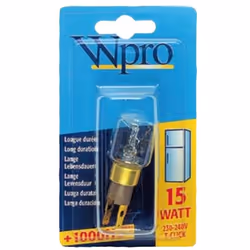 Wpro LRT009, 15 W, 1000 h, Transparent, 230 - 240V