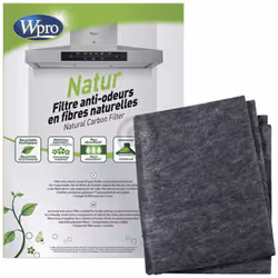 Filtre anti odeurs en fibres naturelles NCF201 d'origine pour Hotte WHIRLPOOL, BAUKNECHT, IGNIS, IKEA WHIRLPOO 484000008650,  ...