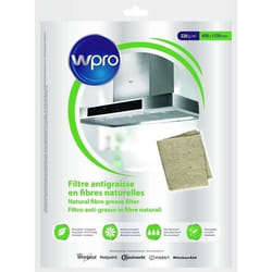 WPRO NGF221 Filtre antigraisse universel en fibres naturelles de lin - 220g/m2 47 x 117 cm - hyper absorbant et ecologique