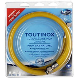 Wpro TNE150 pièce et accessoire de four Orange Polyvinyl chloride (PVC) Tuyau de gaz
