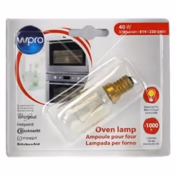 Wpro LFO136, Ampoule, Whirlpool, Verre, Transparent, 27 mm, 27 mm