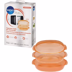 Plat vapeur (2,5L), SteamCook pour Micro-ondes W-PRO 484000008885. Dimensions : 340 x 220 x 135 mm.