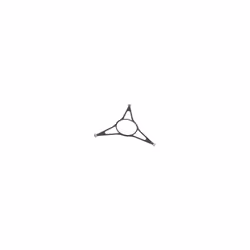Support plateau pour Micro-ondes WHIRLPOOL 482000097473. Diamètre: 195 mm.