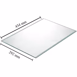 Clayette en verre 434x292x4 mm pour Réfrigérateur indesit C00517626