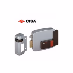 CISA Art.11611 Serrure électrique À appliquer sur les portes en bois Cylindre externe fixe Bouton interne Taille SX 60