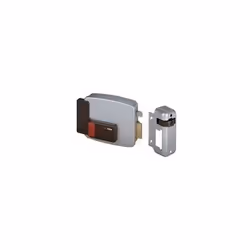 CISA Art.11611 Serrure électrique À appliquer sur les portes en bois Cylindre externe fixe Bouton interne Taille DX 70