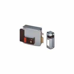 ZINCATA C.TONDO FISSO+SCR+PULS+TETT E.MM 60 DXCon cilindro esterno fisso da Mm. 55 di lunghezza e pulsante interno. Scrocco a ...