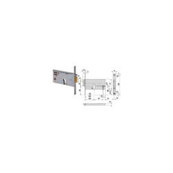 Cisa - Serrure électrique à mortaise pour bandes 77mm h 14350 - 70mm (14350700)
