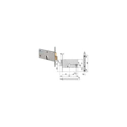 Cisa - Serrure à mortaise pour bandes à pêne dormant et pêne demi-tour 77 mm h 44360 - 70 mm (44360700)