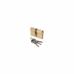 Corps en laiton 0G300020 centré de 43 mm (22x22) avec 3 clés en laiton nickelé Pièces par emballage primaire : 12,0 Largeur 9 ...