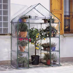 Verdemax 2516, Vert, Transparent, Plastique, Acier, Poudre, Fermeture éclair, 1400 mm